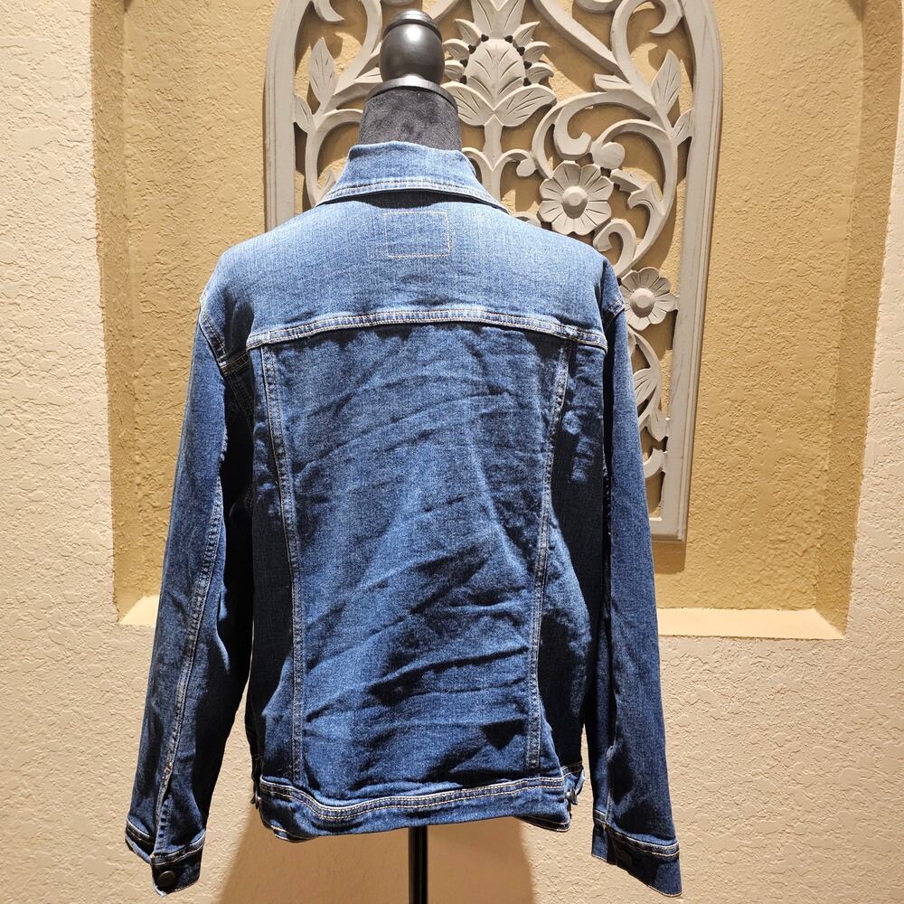 Old Navy Jean Jacket XXL Denim Classic Trucker Layering Street Style Jacket - Picture 4 of 12